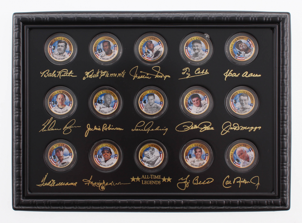 Merrick Mint All Time Legends 24k Gold Coin Set With Babe Ruth