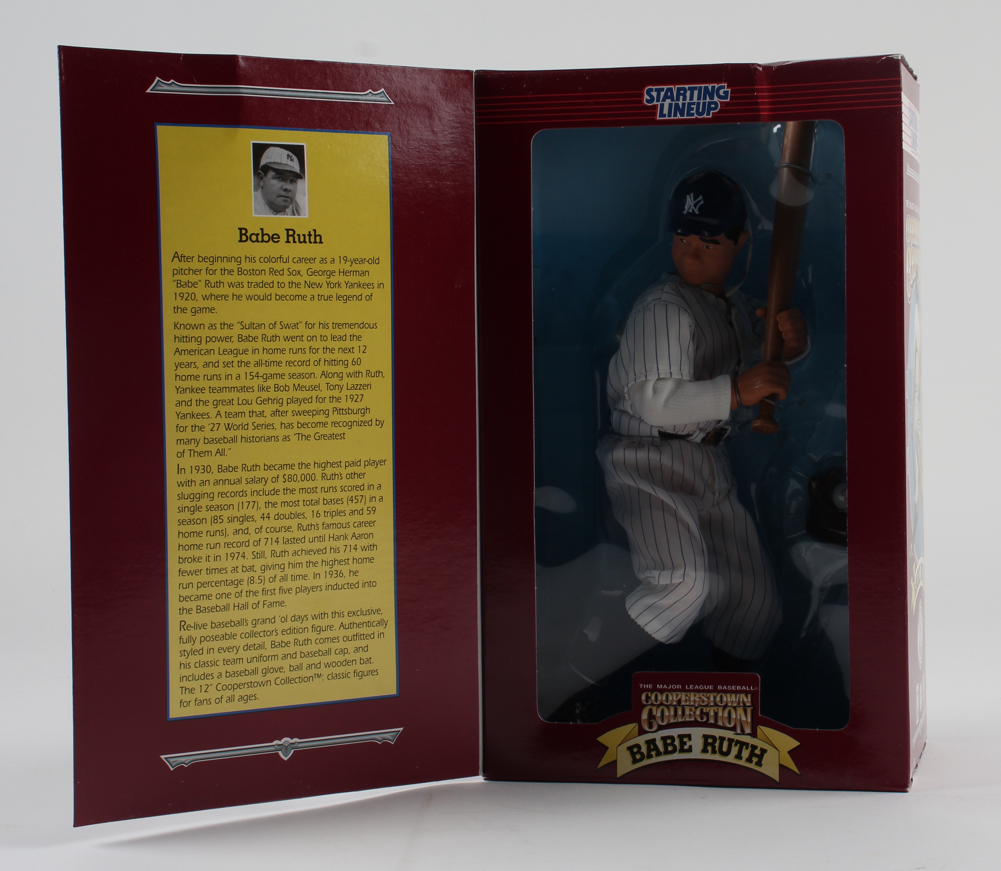Babe Ruth Yankees LE Hasbro Starting Lineup MLB Cooperstown Collection Action Figure See