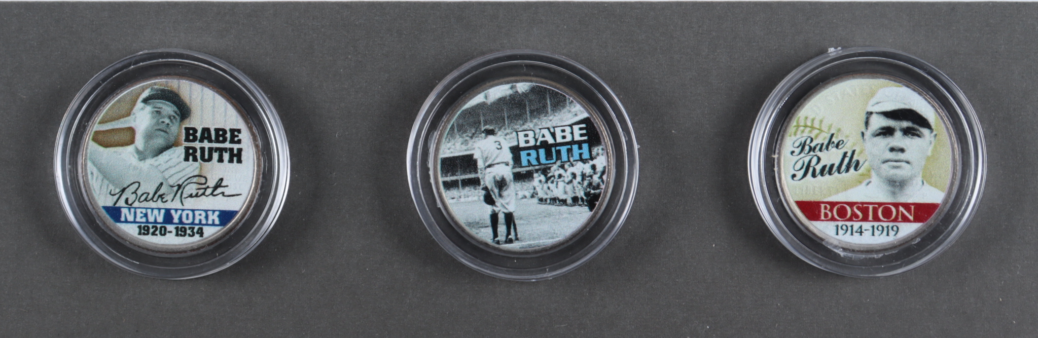 Babe Ruth Ty Cobb X Custom Framed Photo Display With Set Of U S Colorized Babe Ruth