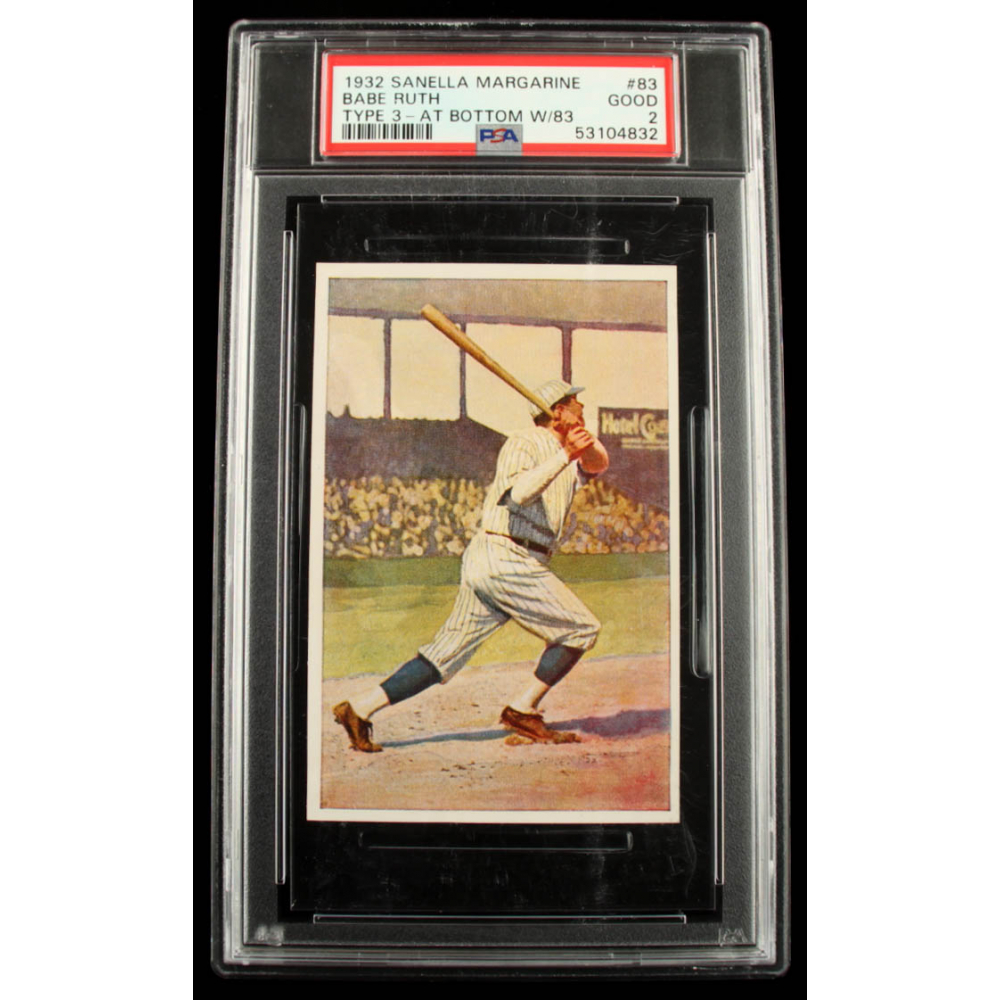 Babe Ruth Sanella Margarine C Babe Ruth Type PSA Pristine Auction