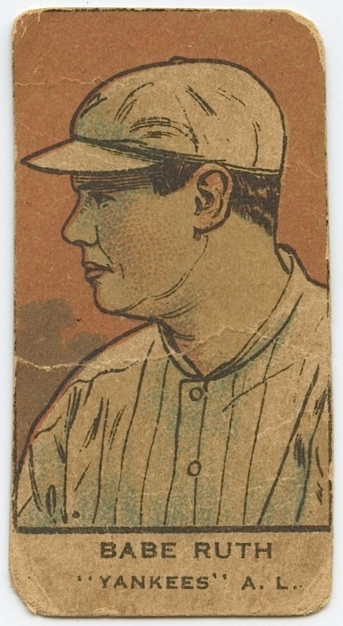 Babe Ruth 1921 W551 Strip Card Pristine Auction
