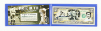 Babe Ruth Genuine Legal Tender Colorized U S 2 00 Two Dollar Bill Commemorative Edition Bank