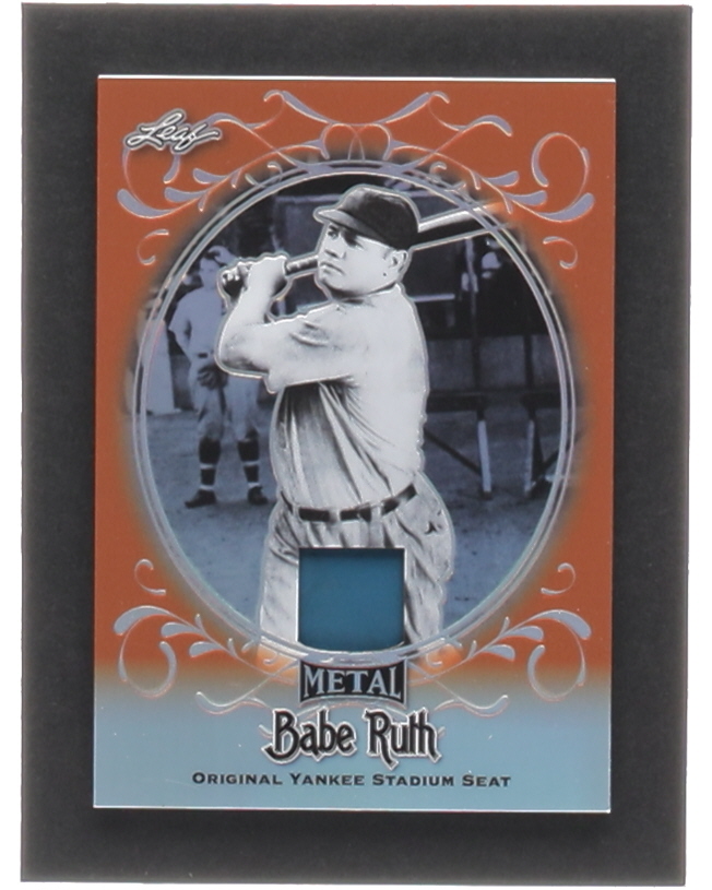Babe Ruth Leaf Metal Babe Ruth Collection Yankee Stadium Seats Orange YS Pristine