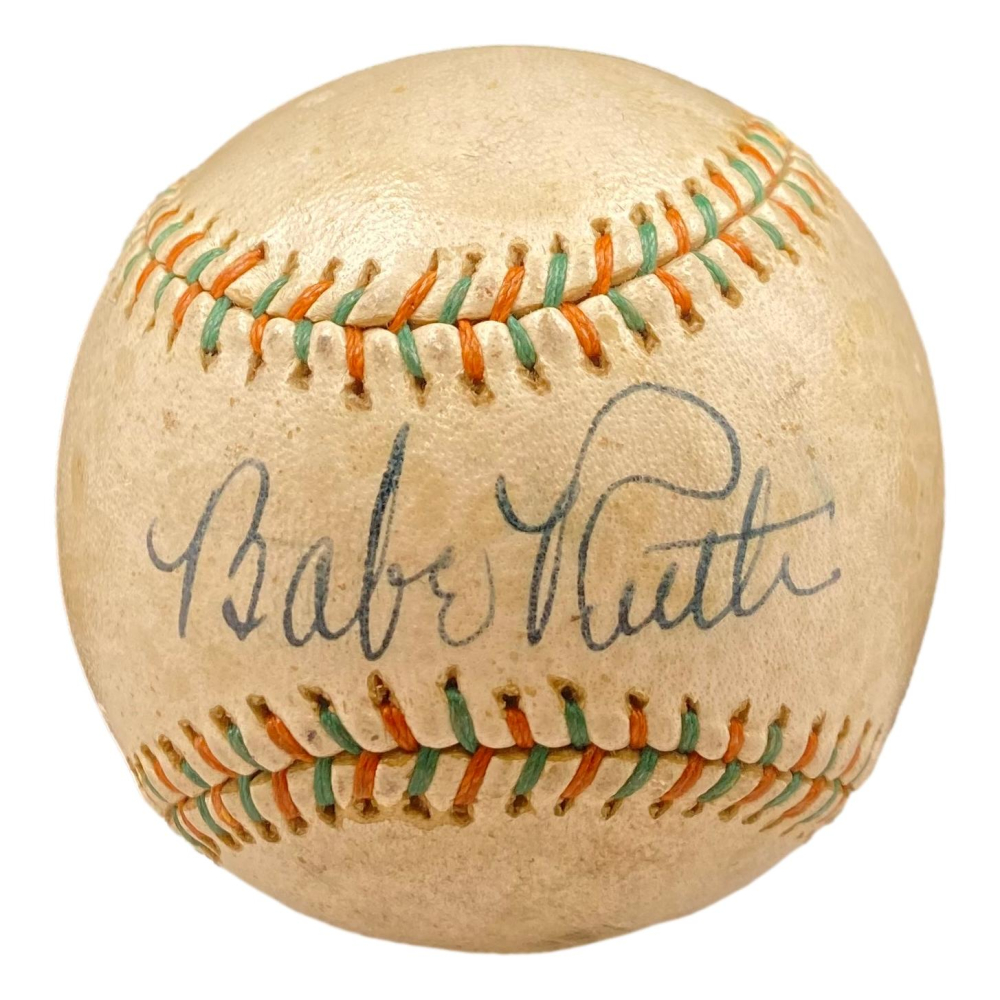 Babe Ruth Buddy Hassett Signed Babe Ruth Day Baseball JSA PSA LOA Pristine Auction