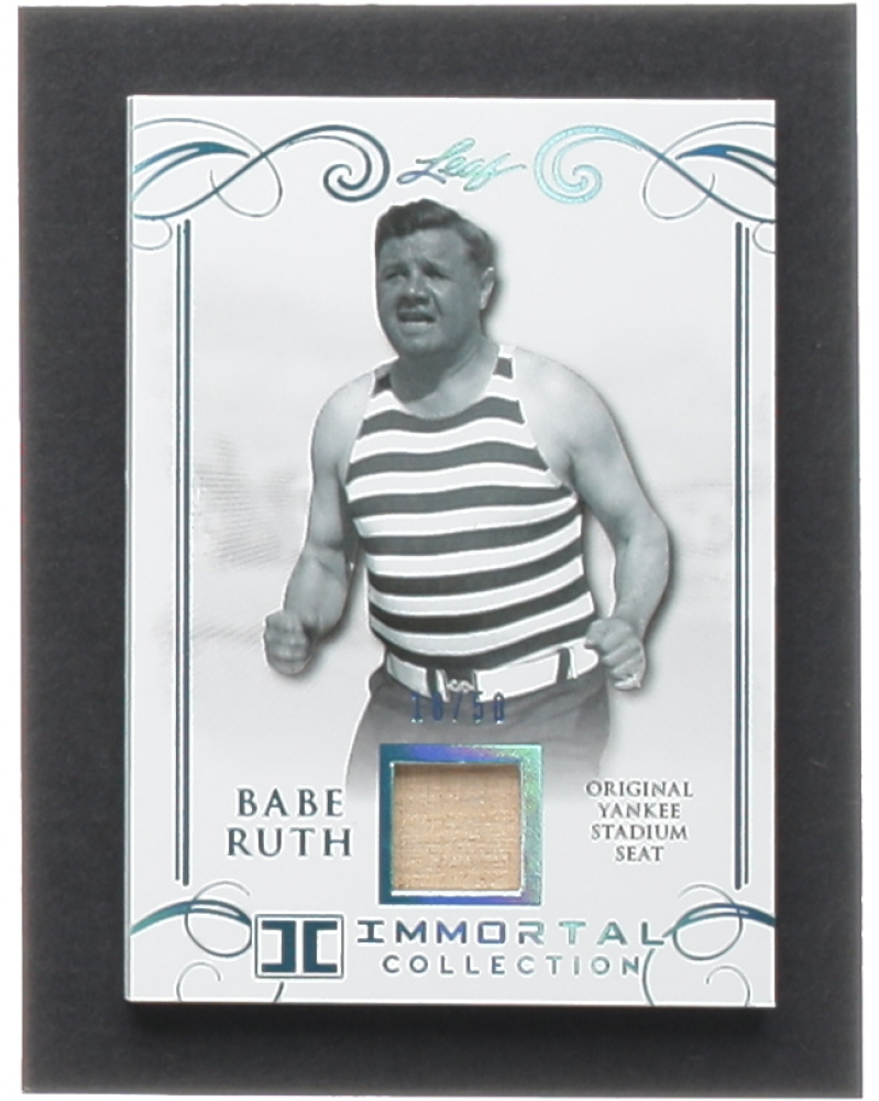 Babe Ruth Leaf Babe Ruth Immortal Collection Yankee Stadium Seat YS Pristine
