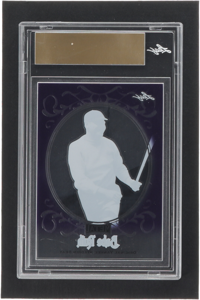 Babe Ruth Leaf Metal Babe Ruth Collection Yankee Stadium Seats Clear Purple Pre Production