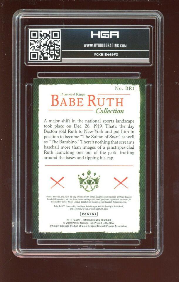 Babe Ruth 2019 Diamond Kings Babe Ruth Collection BR1 HGA 9 5 Pristine Auction