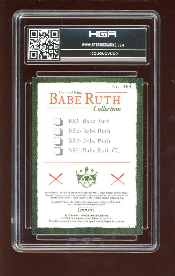 Babe Ruth 2019 Diamond Kings Babe Ruth Collection BR4 HGA 9 5 Pristine Auction