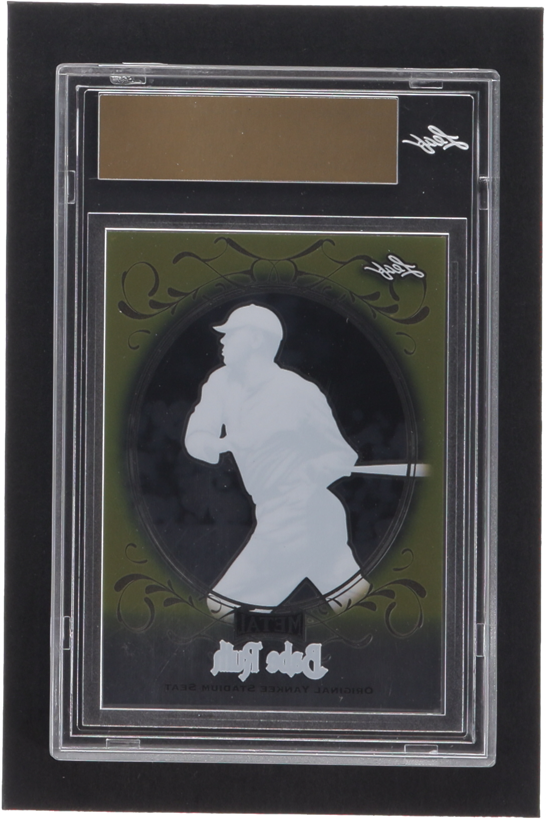 Babe Ruth Leaf Metal Babe Ruth Collection Yankee Stadium Seats Clear Gold Pre Production