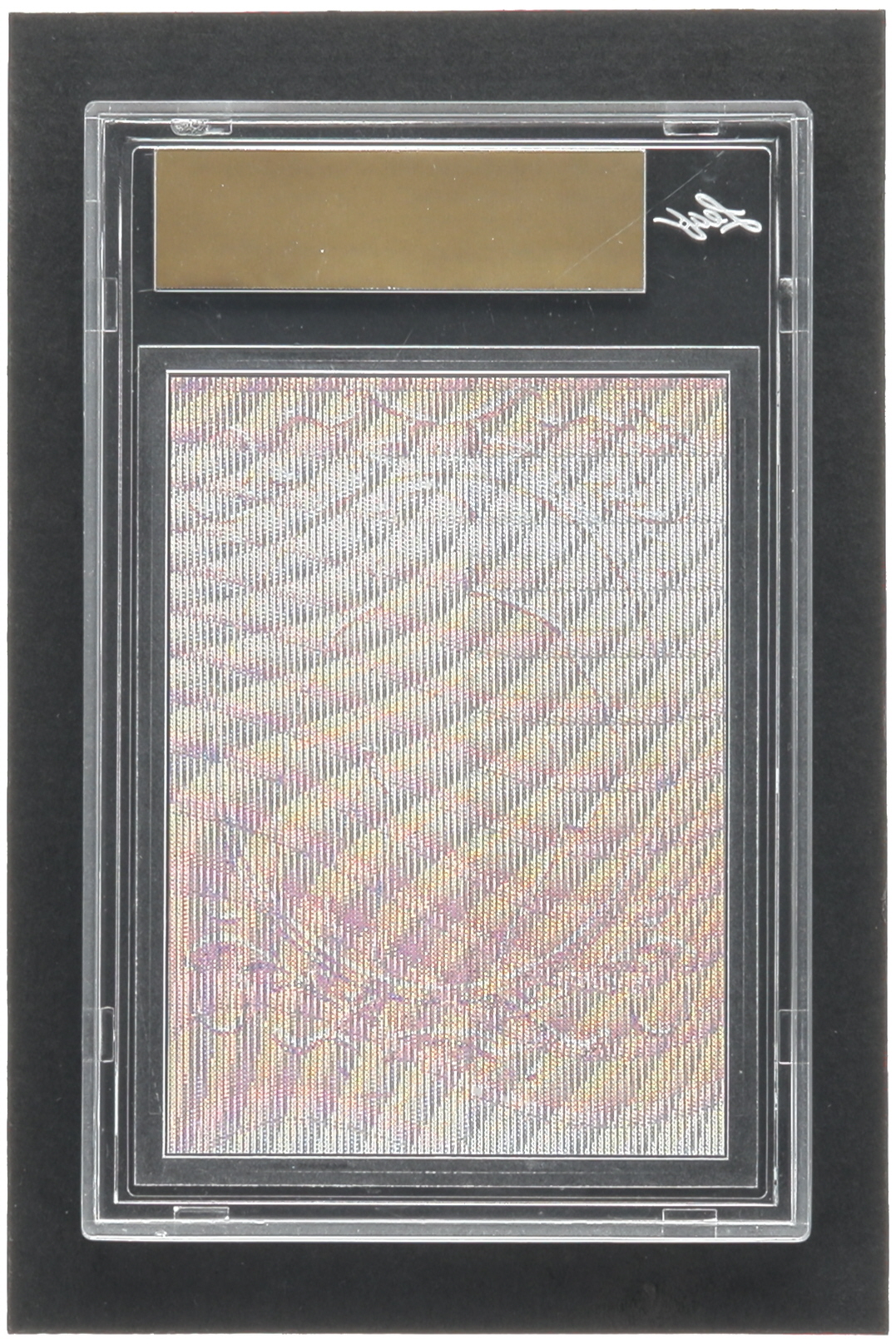 Babe Ruth Leaf Metal Babe Ruth Game Used Bat Pre Production Proof Wave Blue Leaf