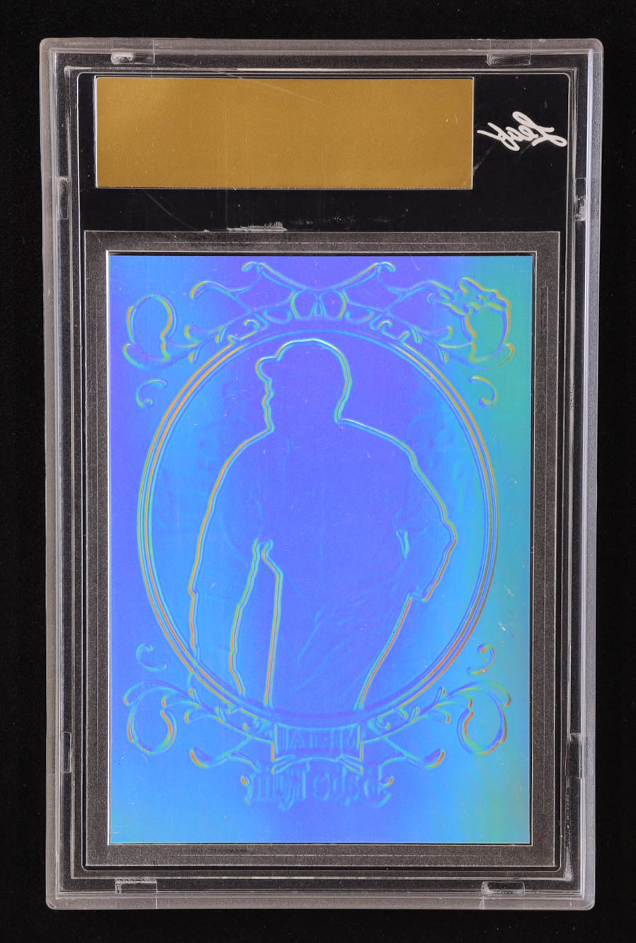 Babe Ruth Leaf Metal Babe Ruth Collection Pre Production Proof Prismatic Purple