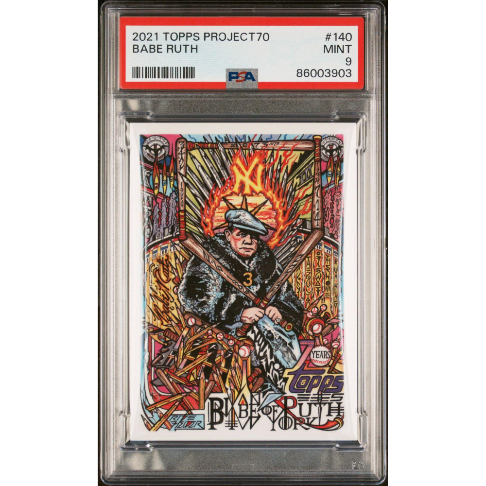 Babe Ruth Topps Project JK PSA Pristine Auction