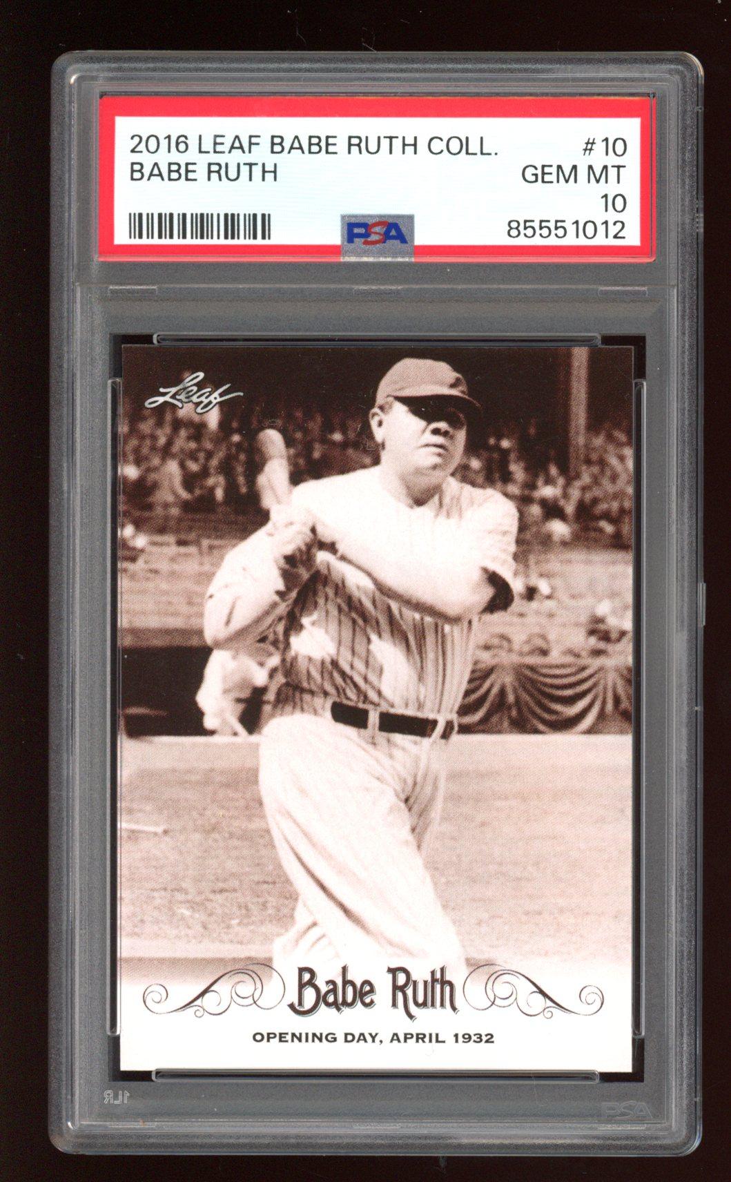 Babe Ruth Leaf Babe Ruth Collection Psa Pristine Auction