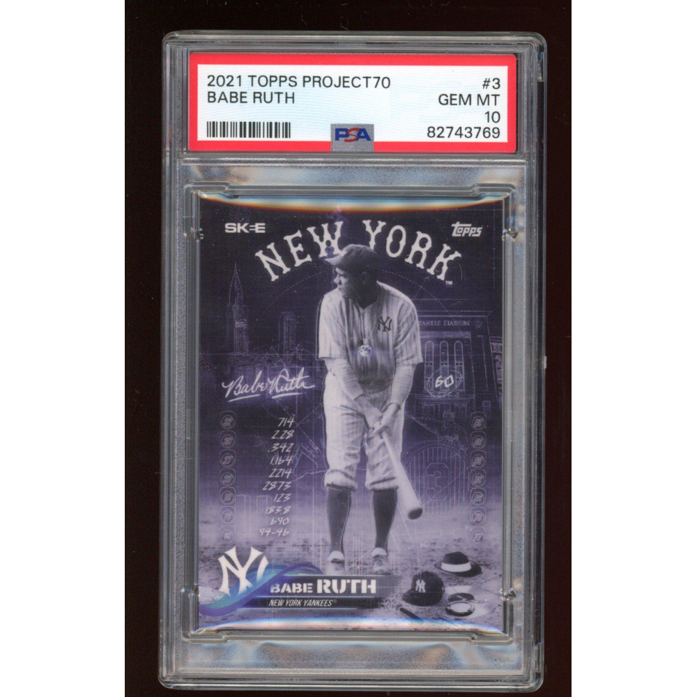 Babe Ruth Topps Project DJ Skee PSA Pristine Auction
