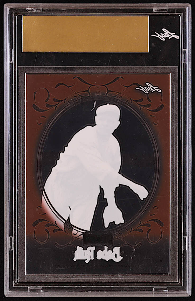 Babe Ruth 2019 Leaf Metal Babe Ruth Collection Yankee Stadium Seats Clear Orange Pre Production