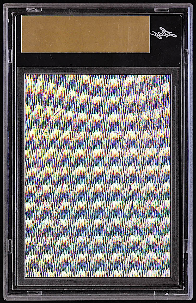 Babe Ruth Leaf Metal Babe Ruth Collection Game Used Wave Red Pre Production Proof