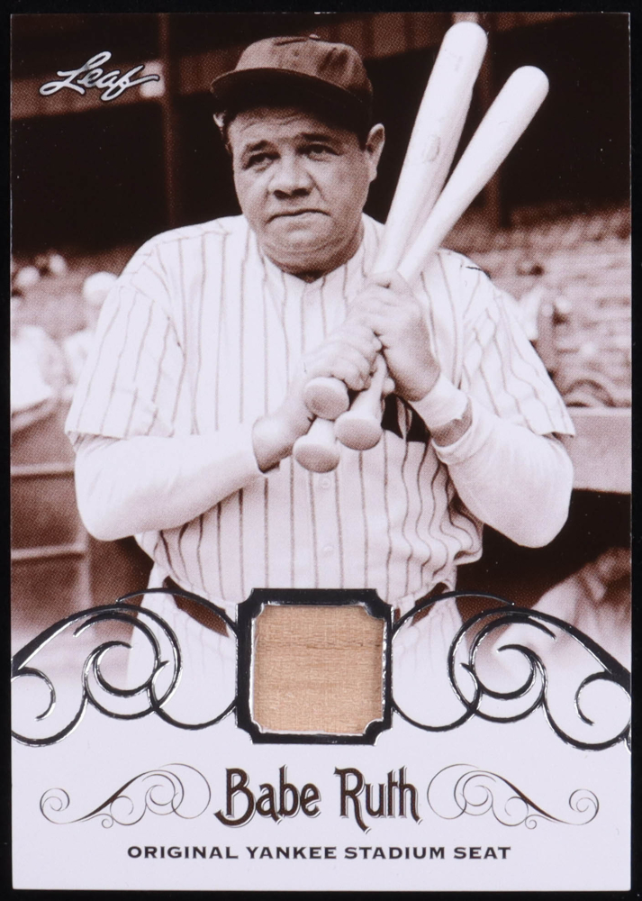 Babe Ruth Leaf Babe Ruth Collection Yankee Stadium Seat Silver YS Pristine Auction
