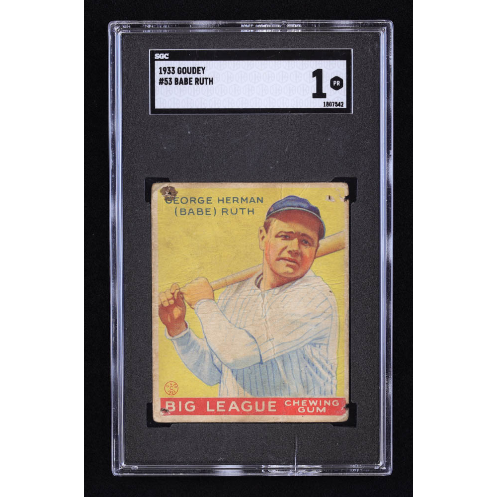 Babe Ruth Goudey RC SGC Pristine Auction