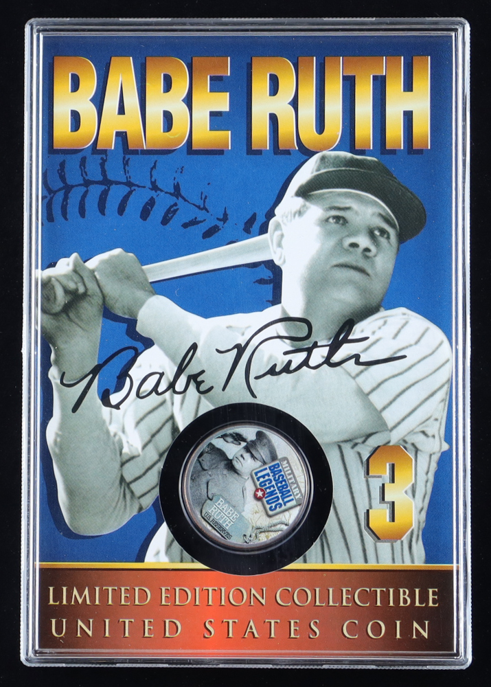 Babe Ruth Military Baseball Legends Merrick Mint Colorized Half Dollar