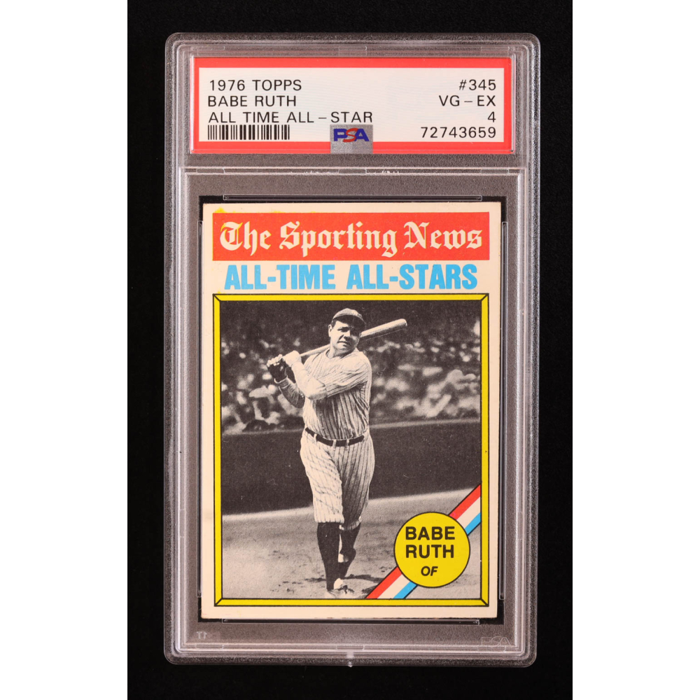 Babe Ruth Topps AS PSA Pristine Auction
