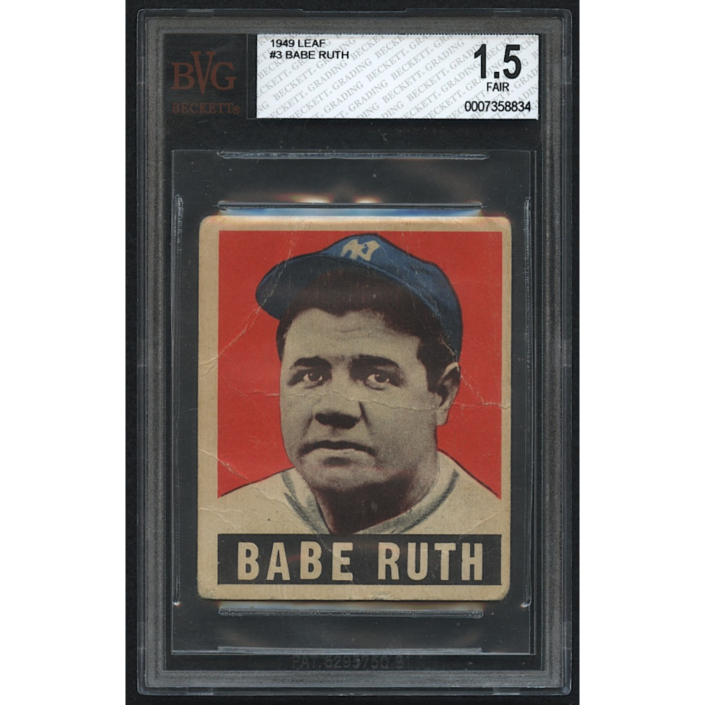 Babe Ruth Leaf BVG Pristine Auction