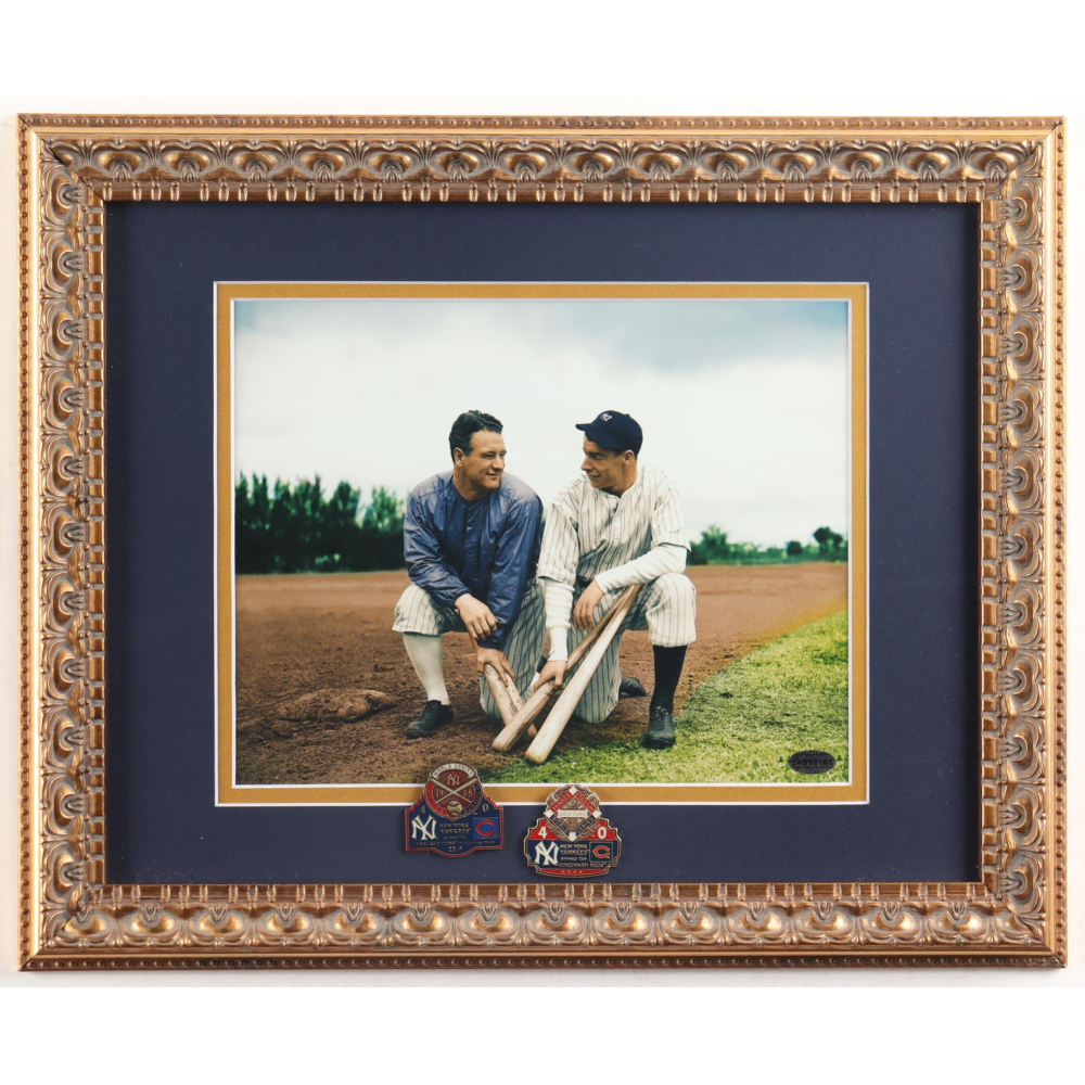 Babe Ruth Lou Gehrig Yankees Custom Framed Photo Display With