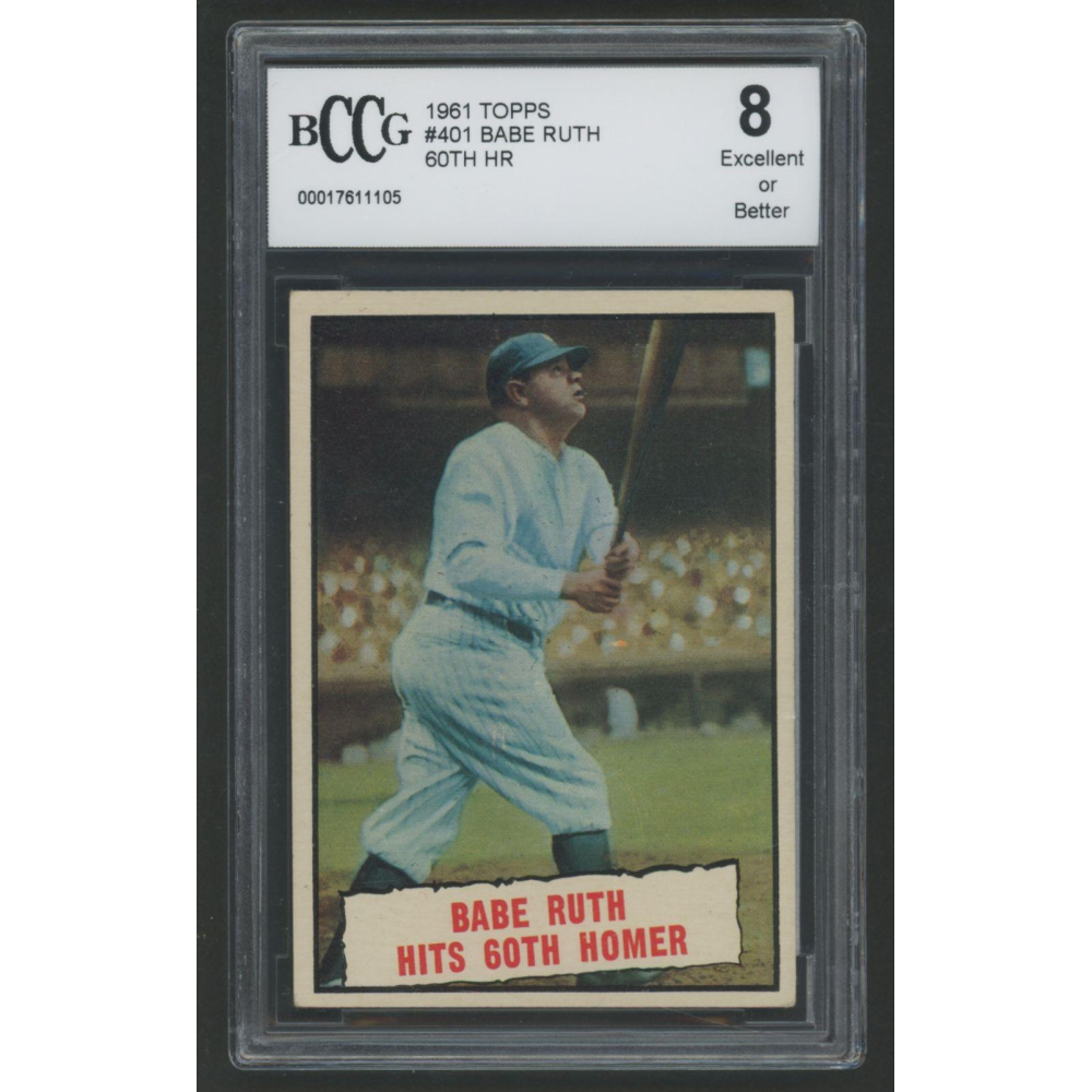Babe Ruth Topps Th HR BCCG Pristine Auction