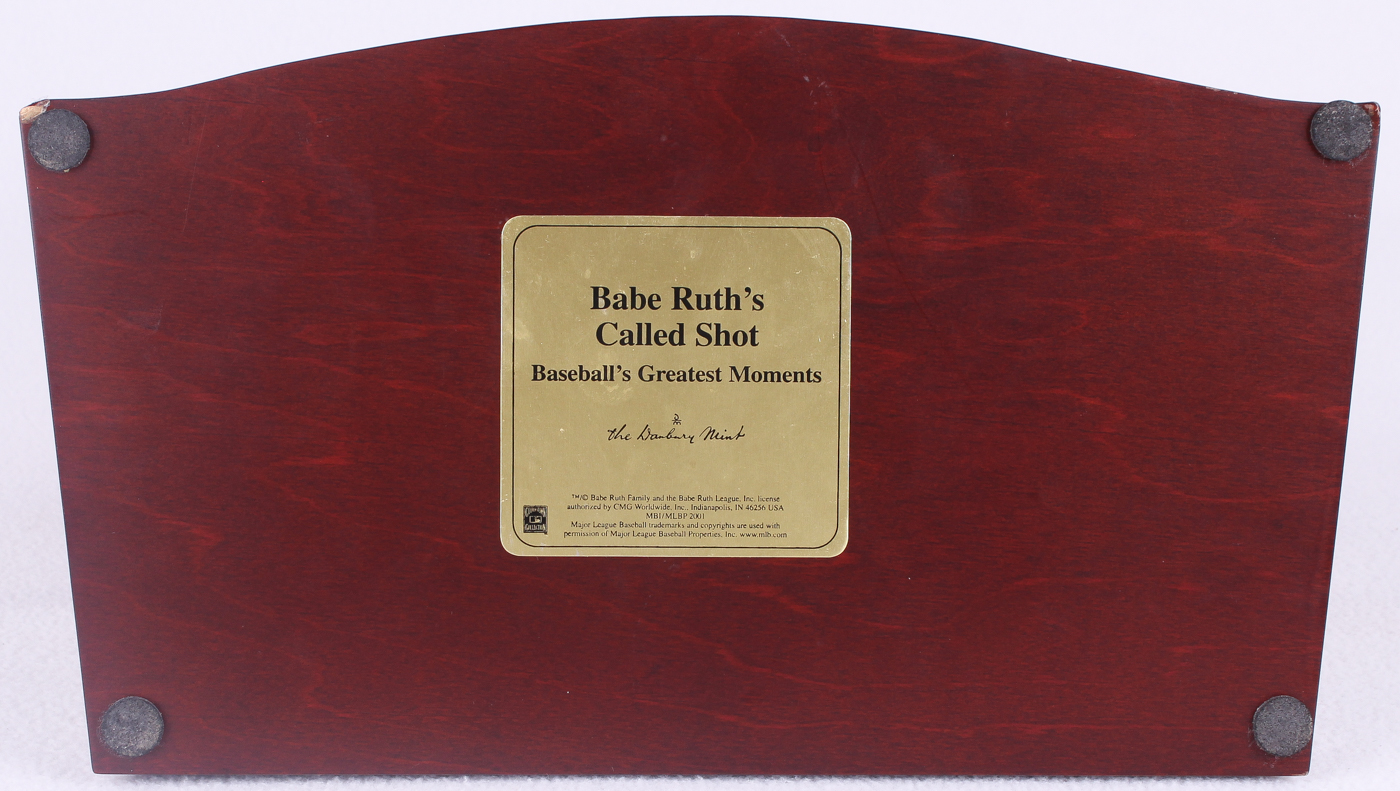 Babe Ruth Yankees Babe Ruth S Called Shot Figurine Set By The Danbury Mint Pristine Auction
