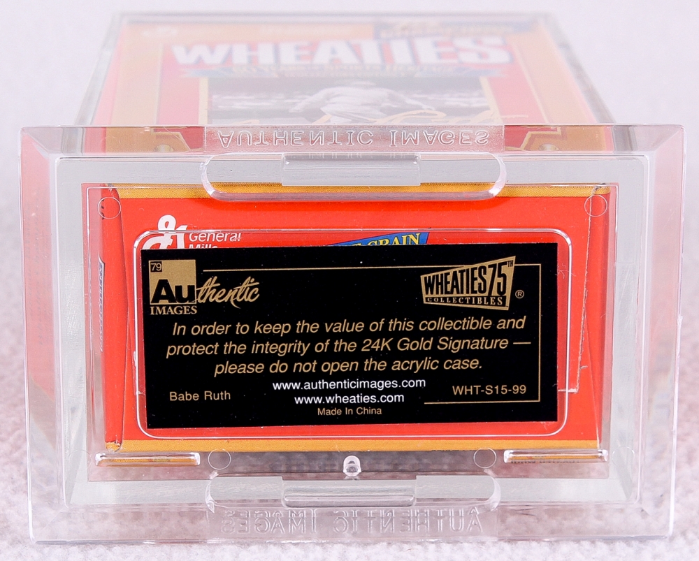 Original Babe Ruth Mini Wheaties Cereal Box Pristine Auction