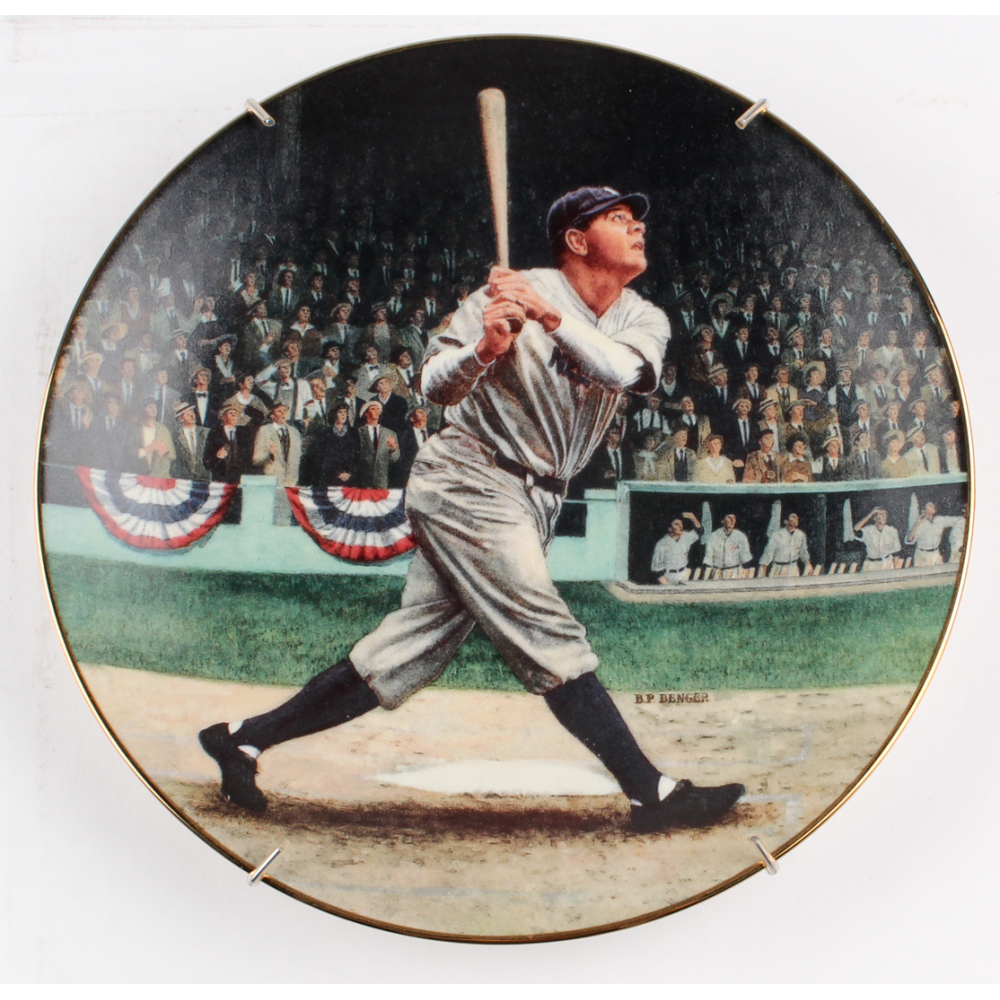 Babe Ruth Babe Ruth Called The Shot Limited Edition Porcelain Plate Pristine Auction