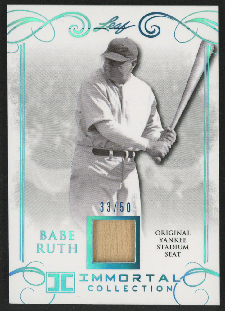 2016 Leaf Babe Ruth Collection Yankee Stadium Seat Gold YS23 Babe Ruth Pristine Auction