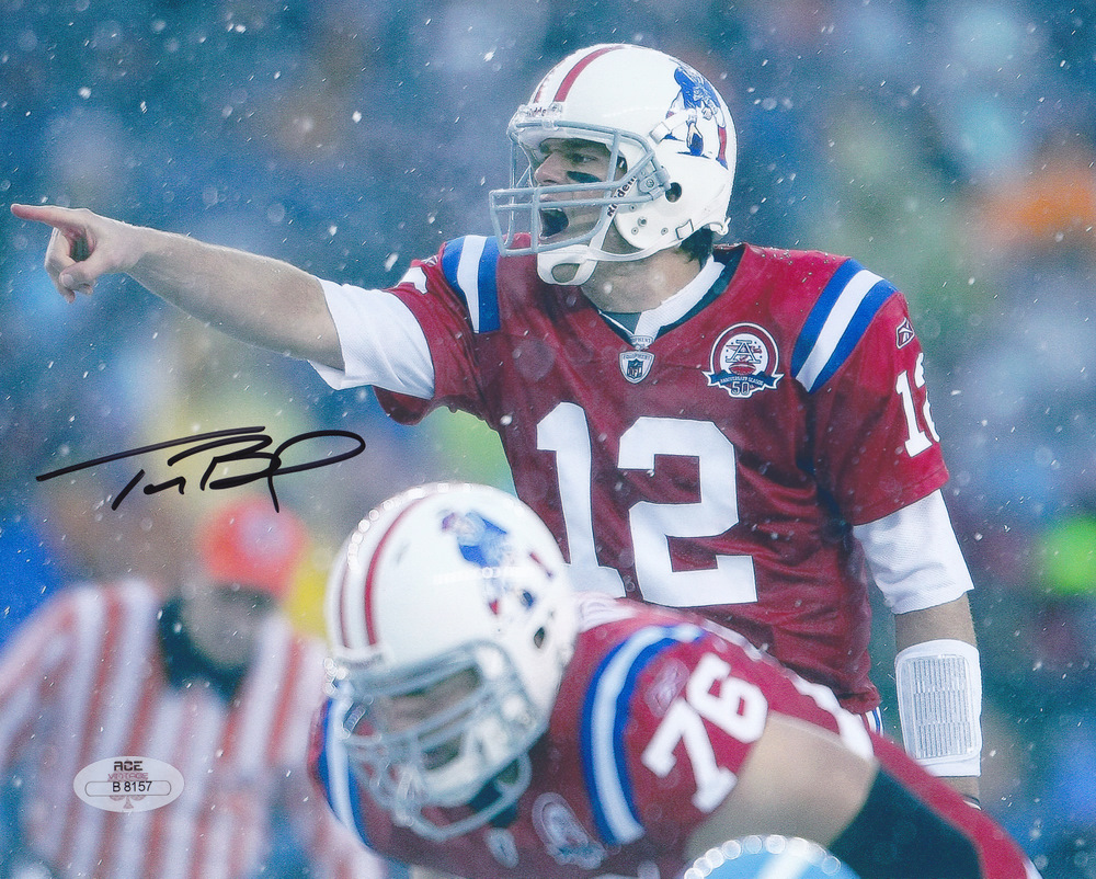 Tom Brady Signed Patriots 8x10 Photo (ACE COA) at PristineAuction.com Tom Brady Signed Patriots 8x10 Photo (ACE COA) at PristineAuction.com