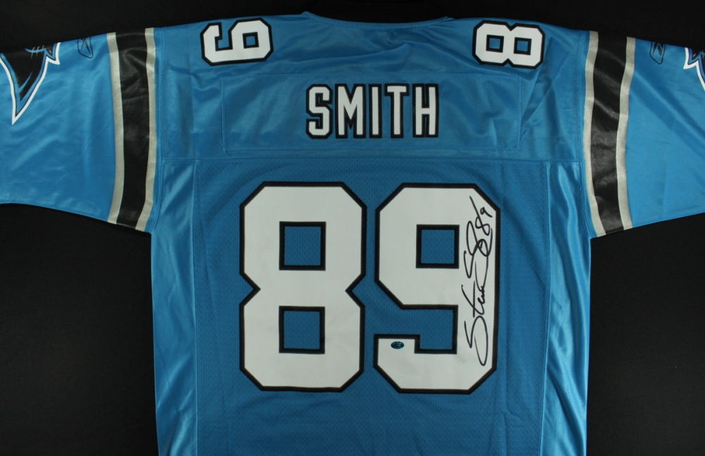 Steve Smith Signed Panthers Jersey (Smith COA) | Pristine ...