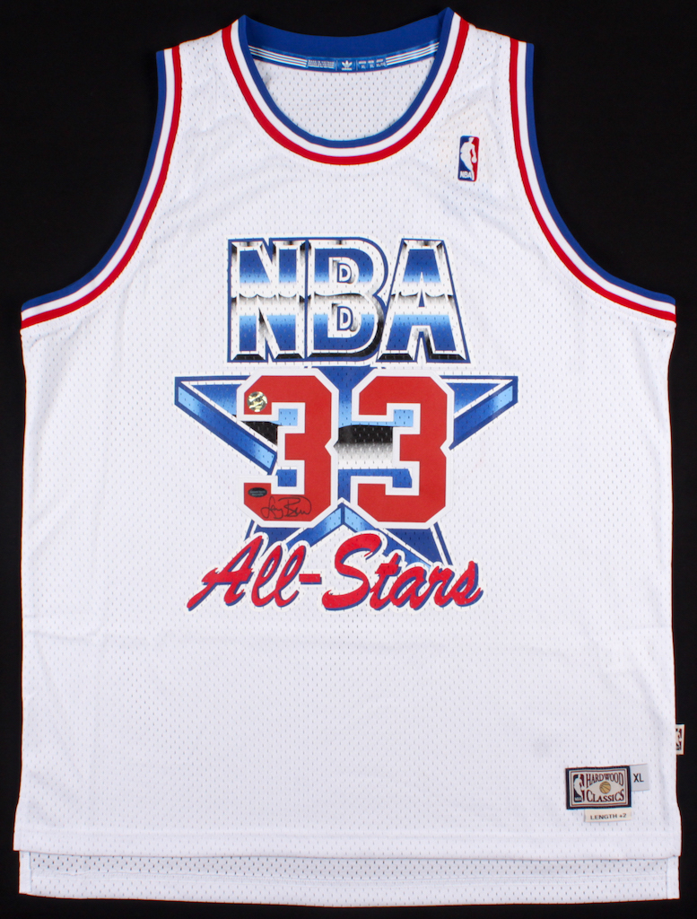 Larry Bird Signed 1992 NBA All-Star Game Adidas Jersey (Bird Hologram & Schwartz COA) at PristineAuction.com Larry Bird Signed 1992 NBA All-Star Game Adidas Jersey (Bird Hologram & Schwartz COA) at PristineAuction.com