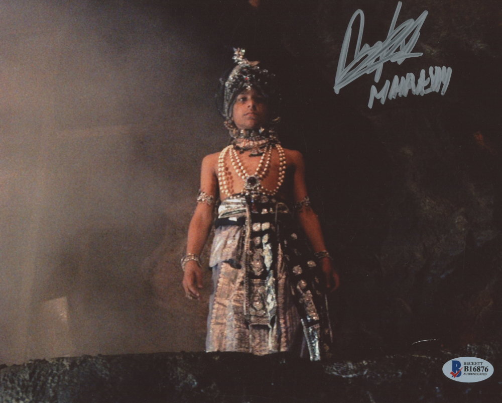 Raj Singh Signed "Indiana Jones and the Temple of Doom" 8x10 Photo