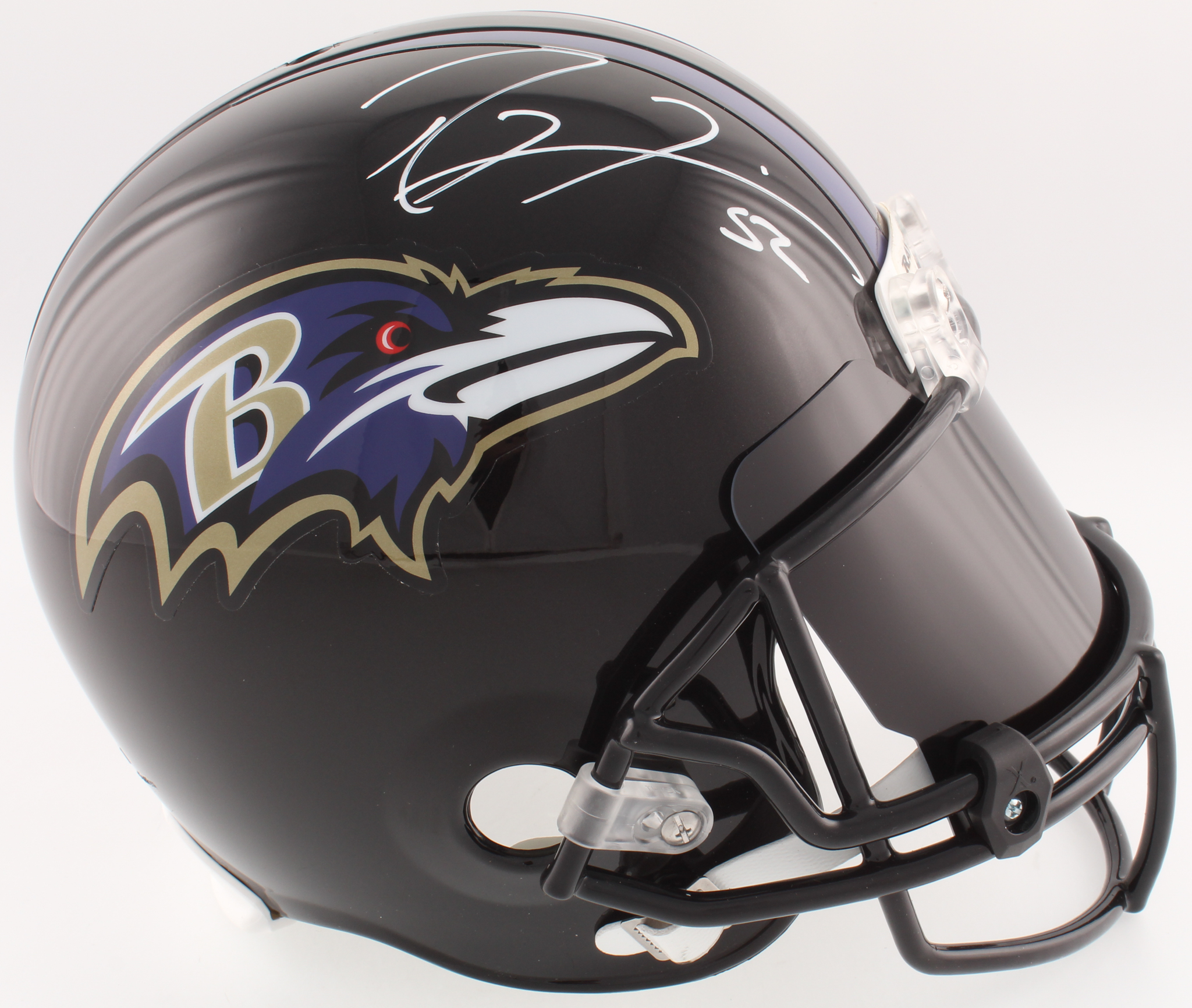 Ray Lewis Signed Ravens Full-Size Helmet With Visor (JSA COA) at PristineAuction.com Ray Lewis Signed Ravens Full-Size Helmet With Visor (JSA COA) at PristineAuction.com