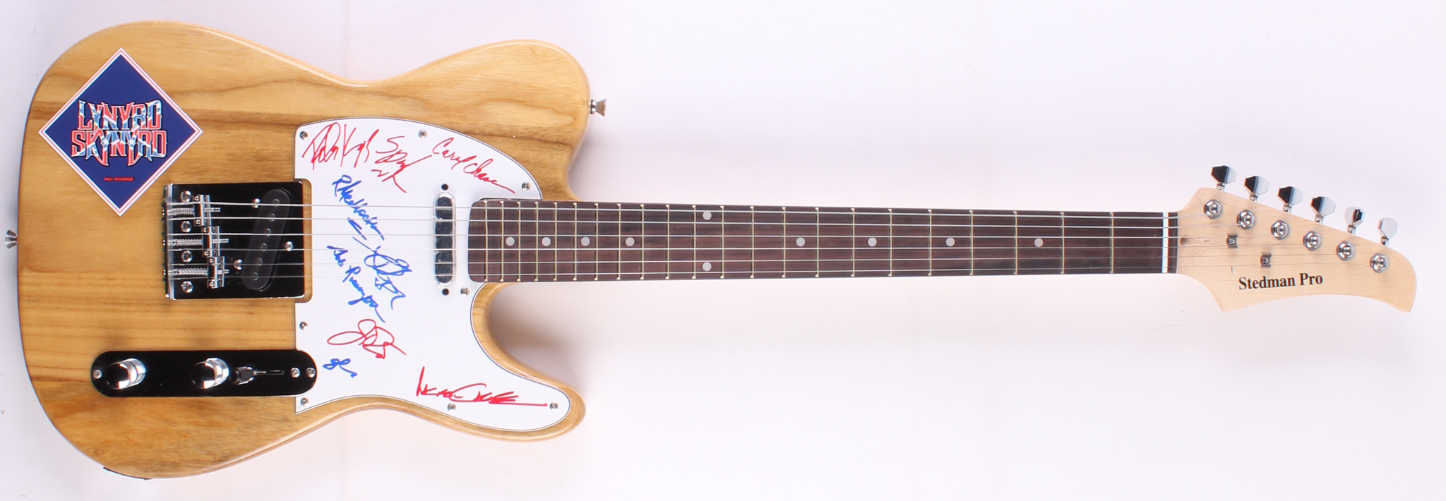 Lynyrd Skynyrd Full-Size Electric Guitar Signed by (9) With Gary Rossington, Rickey Medlocke, Johnny Van Zant, Michael Cartellone (JSA ALOA) at PristineAuction.com Lynyrd Skynyrd Full-Size Electric Guitar Signed by (9) With Gary Rossington, Rickey Medlocke, Johnny Van Zant, Michael Cartellone (JSA ALOA) at PristineAuction.com