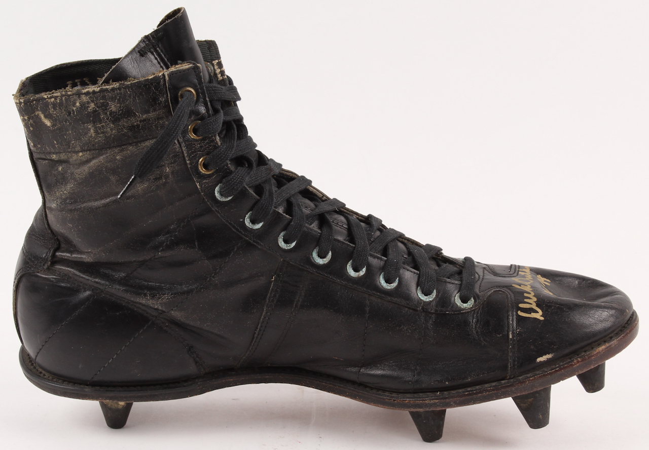 Dick Butkus Signed Vintage 1950's Football Cleat Inscribed