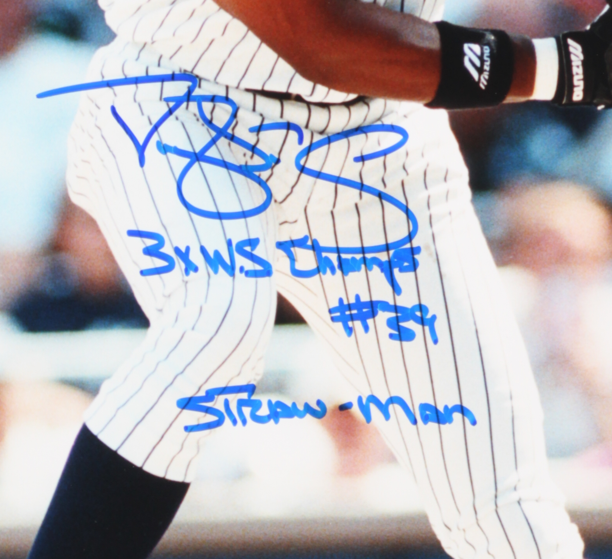 Darryl Strawberry Signed Yankees 16x20 Photo Inscribed "3x WS Champs" & "Straw-Man" (JSA COA) at PristineAuction.com Darryl Strawberry Signed Yankees 16x20 Photo Inscribed "3x WS Champs" & "Straw-Man" (JSA COA) at PristineAuction.com