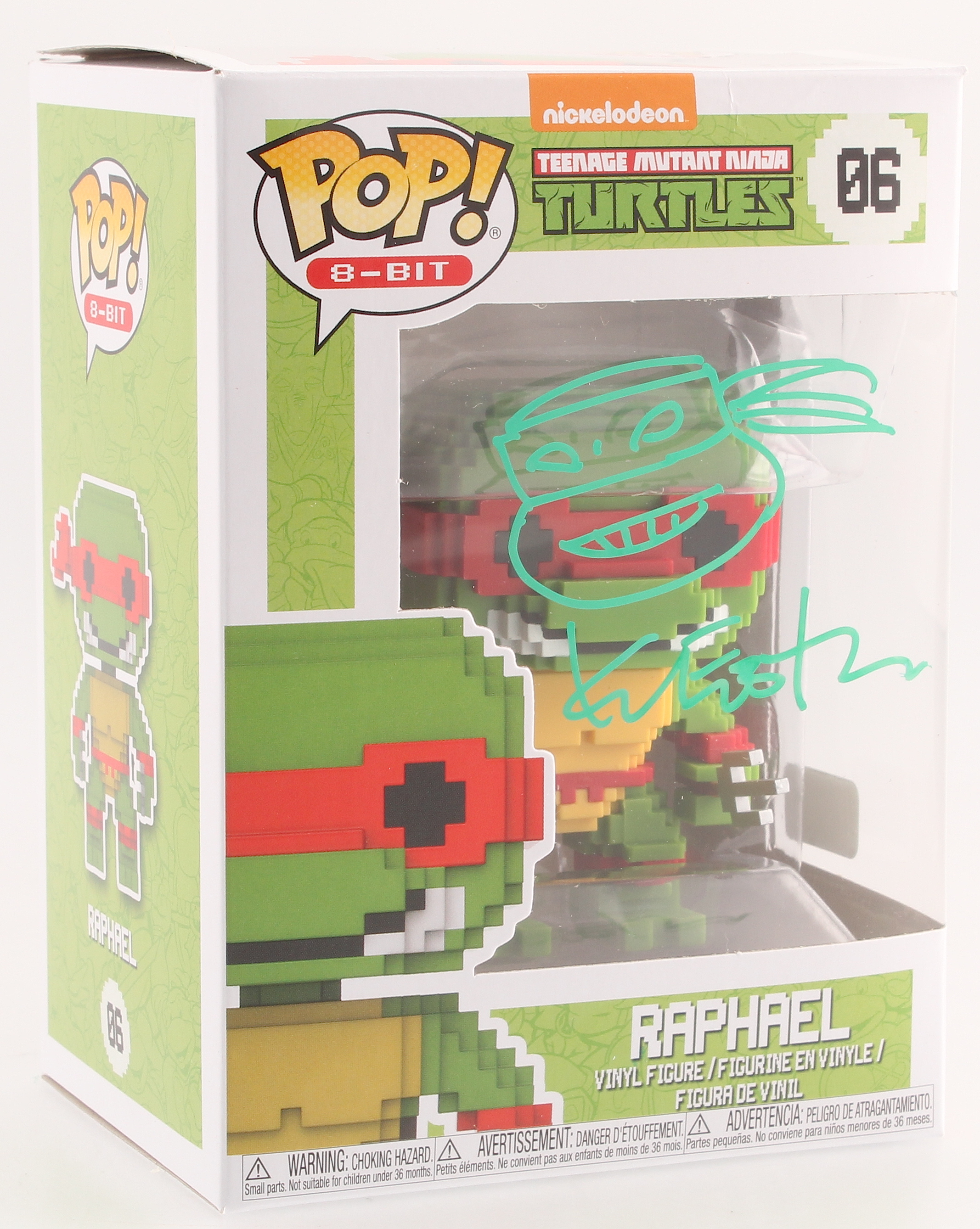 Kevin Eastman Signed Teenage Mutant Ninja Turtles "Raphael" 8-Bit POP! Vinyl Figure with Hand-Drawn Turtles Sketch (PA COA) at PristineAuction.com Kevin Eastman Signed Teenage Mutant Ninja Turtles "Raphael" 8-Bit POP! Vinyl Figure with Hand-Drawn Turtles Sketch (PA COA) at PristineAuction.com