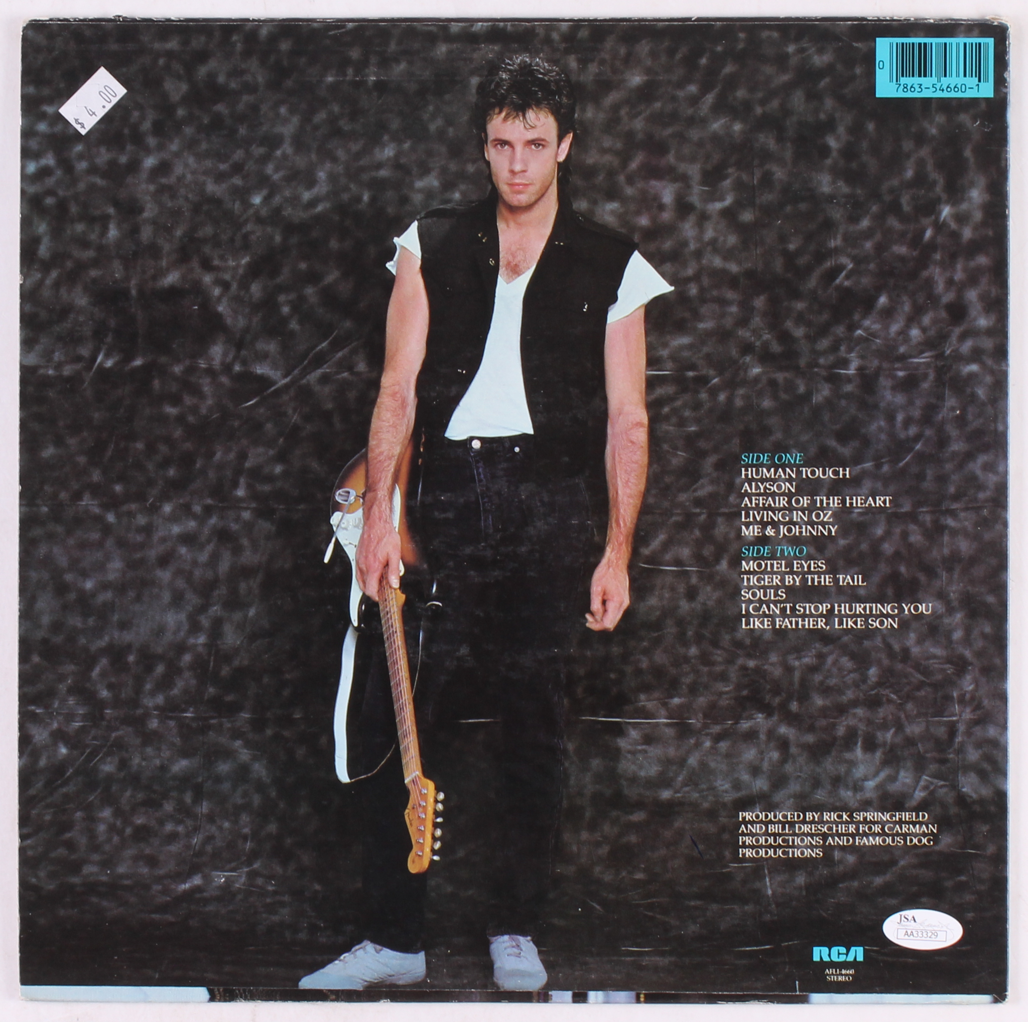 Rick Springfield Signed "Living in Oz" Vinyl Record Album (JSA Hologram) at PristineAuction.com Rick Springfield Signed "Living in Oz" Vinyl Record Album (JSA Hologram) at PristineAuction.com