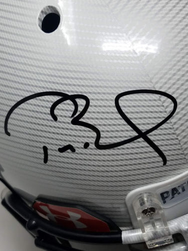 Tom Brady Signed Patriots LE Custom Hydro Dipped White Full-Size Authentic On-Field Helmet (Tristar Hologram) at PristineAuction.com Tom Brady Signed Patriots LE Custom Hydro Dipped White Full-Size Authentic On-Field Helmet (Tristar Hologram) at PristineAuction.com
