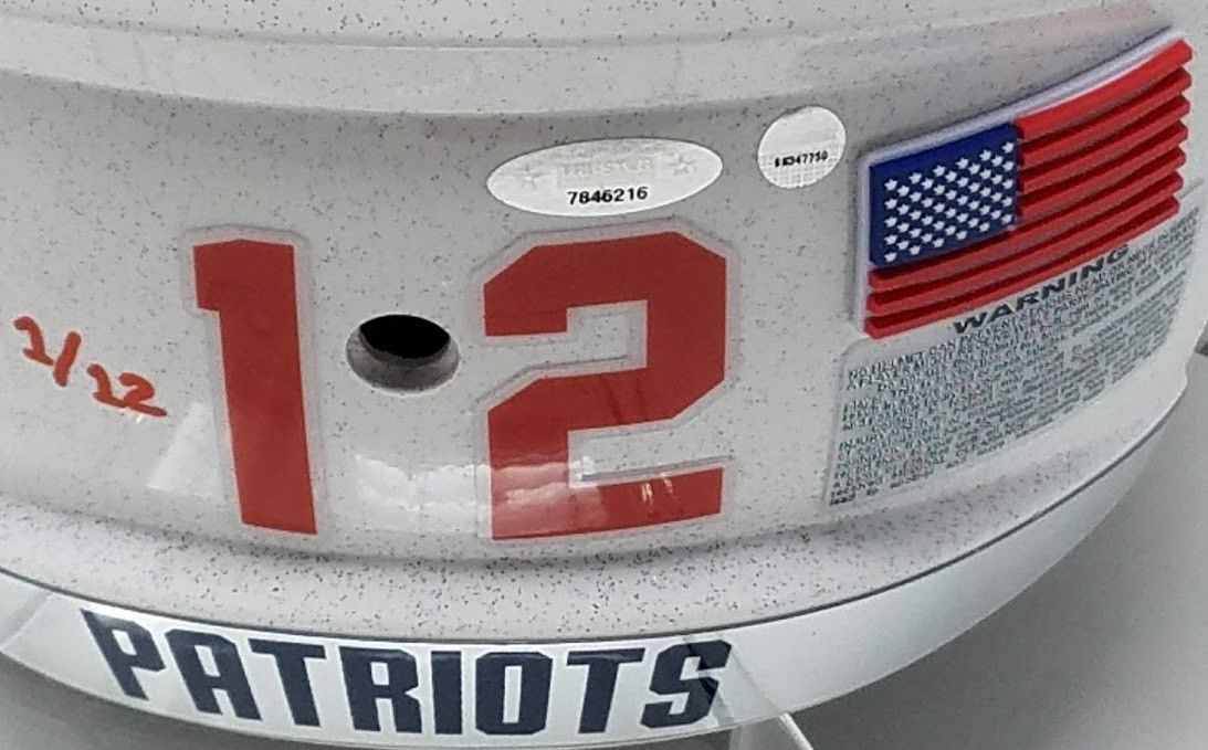 Tom Brady Signed Patriots LE "Tom Brady Edition" Full-Size Authentic On-Field Helmet (Steiner COA & TriStar Hologram) at PristineAuction.com Tom Brady Signed Patriots LE "Tom Brady Edition" Full-Size Authentic On-Field Helmet (Steiner COA & TriStar Hologram) at PristineAuction.com