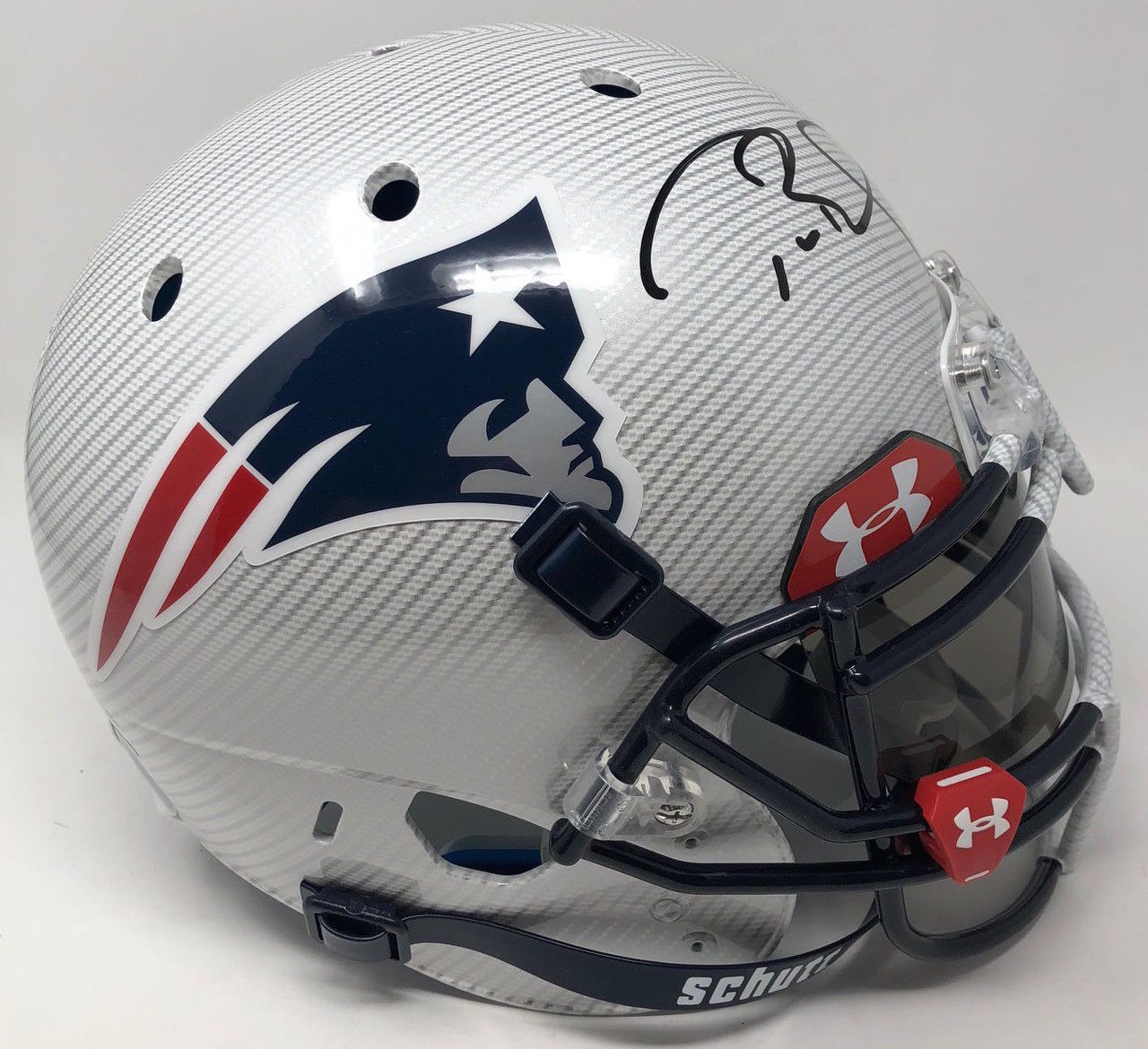Tom Brady Signed Patriots LE Custom Hydro Dipped White Full-Size Authentic On-Field Helmet (Tristar Hologram) at PristineAuction.com Tom Brady Signed Patriots LE Custom Hydro Dipped White Full-Size Authentic On-Field Helmet (Tristar Hologram) at PristineAuction.com