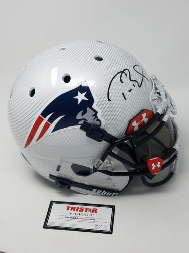 Tom Brady Signed Patriots LE Custom Hydro Dipped White Full-Size Authentic On-Field Helmet (Tristar Hologram) at PristineAuction.com Tom Brady Signed Patriots LE Custom Hydro Dipped White Full-Size Authentic On-Field Helmet (Tristar Hologram) at PristineAuction.com
