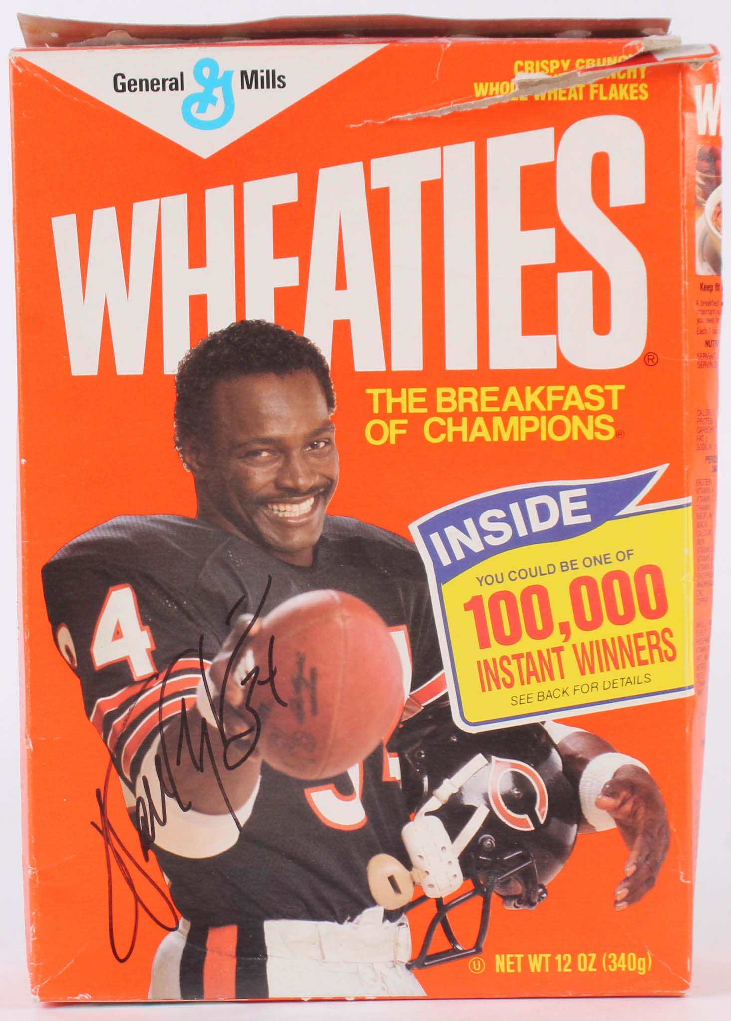 Walter Payton Signed Bears Wheaties Cereal Box (JSA COA) at PristineAuction.com Walter Payton Signed Bears Wheaties Cereal Box (JSA COA) at PristineAuction.com