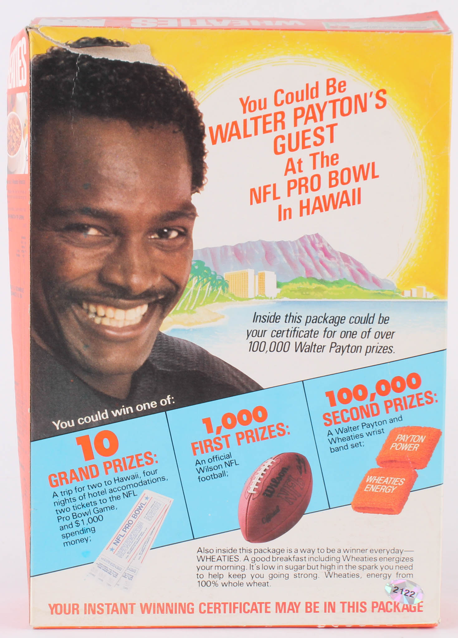 Walter Payton Signed Bears Wheaties Cereal Box (JSA COA) at PristineAuction.com Walter Payton Signed Bears Wheaties Cereal Box (JSA COA) at PristineAuction.com