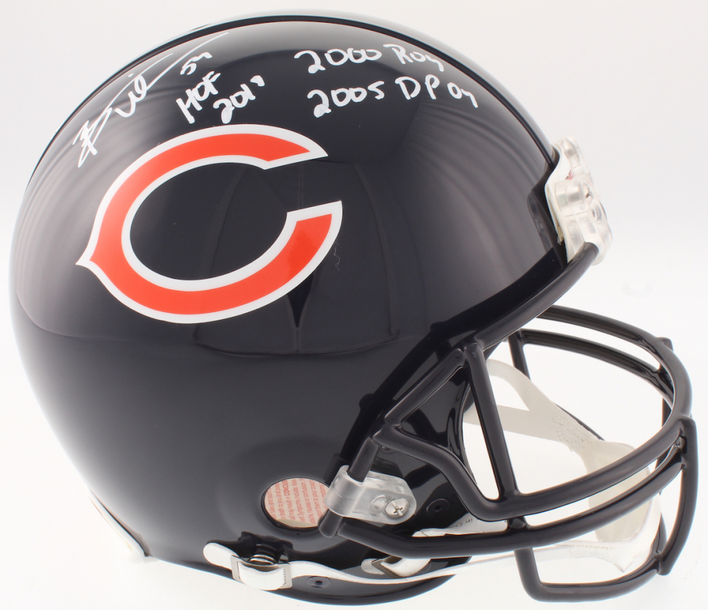 brian urlacher signed helmet