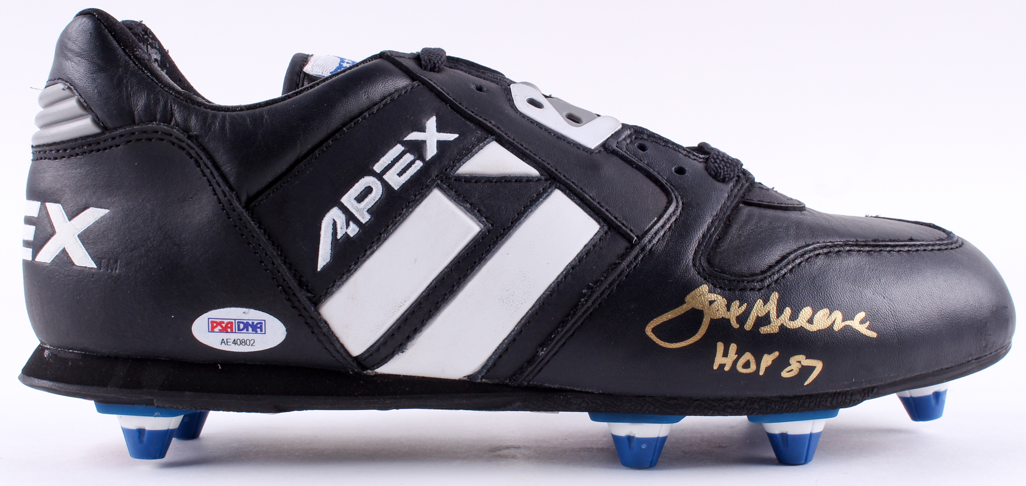 "Mean" Joe Greene Signed Apex Football Cleat With Display Case (PSA COA) at PristineAuction.com "Mean" Joe Greene Signed Apex Football Cleat With Display Case (PSA COA) at PristineAuction.com