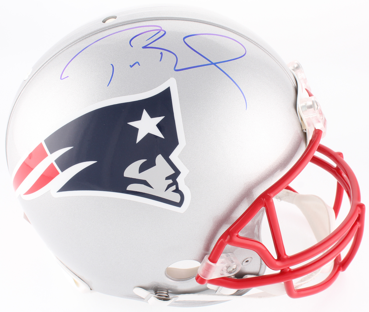 Tom Brady Signed New England Patriots Full-Size Authentic On-Field Helmet (Tristar Hologram) at PristineAuction.com Tom Brady Signed New England Patriots Full-Size Authentic On-Field Helmet (Tristar Hologram) at PristineAuction.com